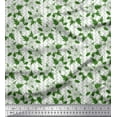 thumbnail image 1 of Soimoi Poly Georgette Fabric Square,Leaves & Floral Artistic Printed Craft Fabric by the Yard 52 Inch Wide, 1 of 1