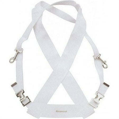 Ludwig LF350W White Parade Marching Bass Drum Sling