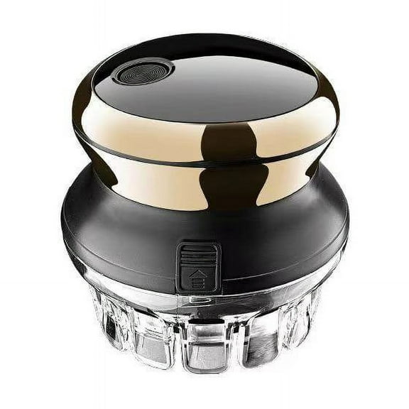 Hair Clipper for Men, Circular Cordless Hair Trimmer, Self-Haircut Kit, USB Rechargeable LED Display, Gold