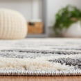 thumbnail image 4 of SAFAVIEH Martha Stewart Lucia Shag Area Rug, Ivory Grey/Dark Grey, 8' x 10', 4 of 8