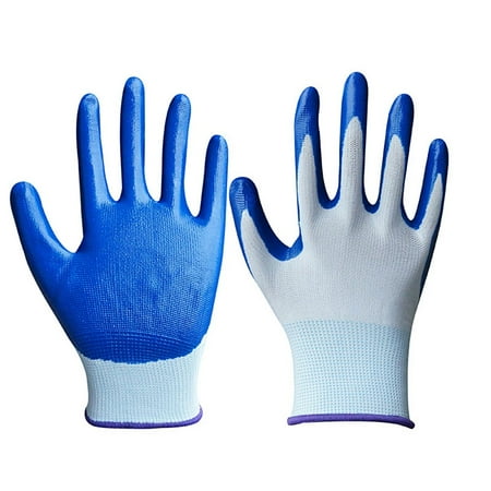 

Songbirdth Gloves 12 Pairs Unisex Wearable Oil resistant Non-slip Protection Full Finger Gloves