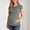 Gray, variant on Avirosel Women's Maternity Tops Short Sleeve Round Neck Front Pleat Peplum Tunic, Soft Stretchy Pregnancy Shirts for Daily Casual Outdoor Maternity Wear