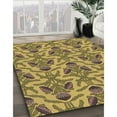 thumbnail image 2 of Ahgly Company Indoor Round Patterned Bee Yellow Area Rugs, 5' Round, 2 of 6