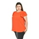 thumbnail image 2 of Blusa con detalle calado Roman Fashion /Tallas Extras, 8484 (Naranja) naranja 38, 2 of 6