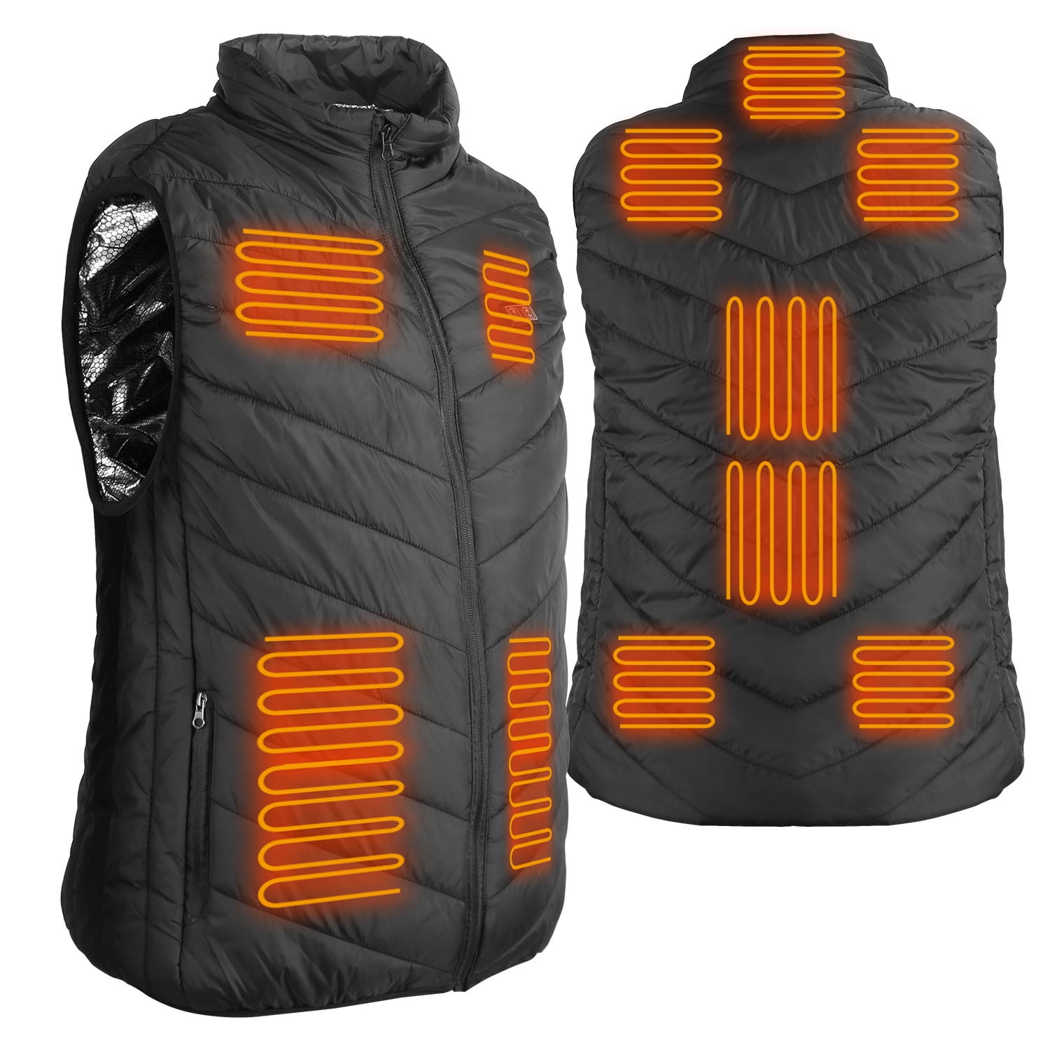 iMounTEK Heated Vest, Heated Clothing for Men Women, Lightweight USB Electric Heated Jacket with 3 Heating Levels, 11 Heating Zones, Outdoor Fishing