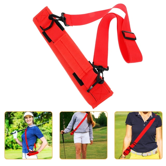 SHOWERORO Bolsa Para De Golf Roja De Poliéster Resistente Con Correa Portátil Para Almacenamiento Y Transporte