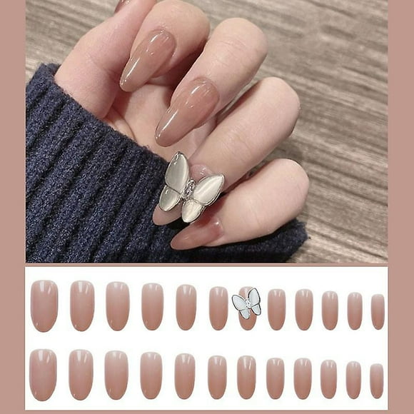 Set de uñas postizas Huoguo Sweet Style de Press On Nails, 24 unidades