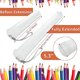 thumbnail image 3 of 4 Pack Extendable Plastic Paint Brush Case, Clear Long Paint Brush Holder Tube, Storage Pencil Container, 3 of 5