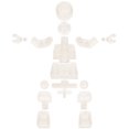 thumbnail image 1 of Movable Head Waist Hand Bending Leg Combination Action Figures Building Blocks Compatible MOC Accessories Weapon Toy For Kids Transparent, 1 of 6