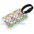 thumbnail image 2 of Sikiie Colorful Easter Eggs Luggage Tags Privacy Cover ID Label Suitcase Tags Identifiers For School Bags,Suitcases, 2 of 7