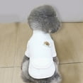 thumbnail image 4 of Dengjunhu Pet T-shirt Trendy Cartoon Print Soft Comfortable Minimalistic Keep Warm Fleece Button Pocket Pet Apparel for Autumn, 4 of 6