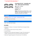 thumbnail image 2 of Front Brake Pad Set - Compatible with 1999 - 2004 Jeep Grand Cherokee 2000 2001 2002 2003, 2 of 2