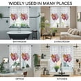 thumbnail image 3 of Valentine's Day Swag Curtains for Kitchen/Bedroom/Living Room, Pink Love Box Abstract Point Stripes Scalloped Curtains 63 Inch Long, Window Swag Topper Curtains Valances 2 Panels Set 36"x63", 3 of 8