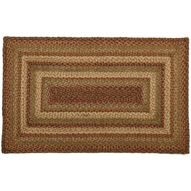 Homespice Decor 6' x 9' Rect. Harvest Jute Braided Rug