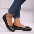thumbnail image 5 of Rexoro Women Ballet Flats Elastic Round Toe Bow Foldable Dance Shoes Comfort Casual, 5 of 7