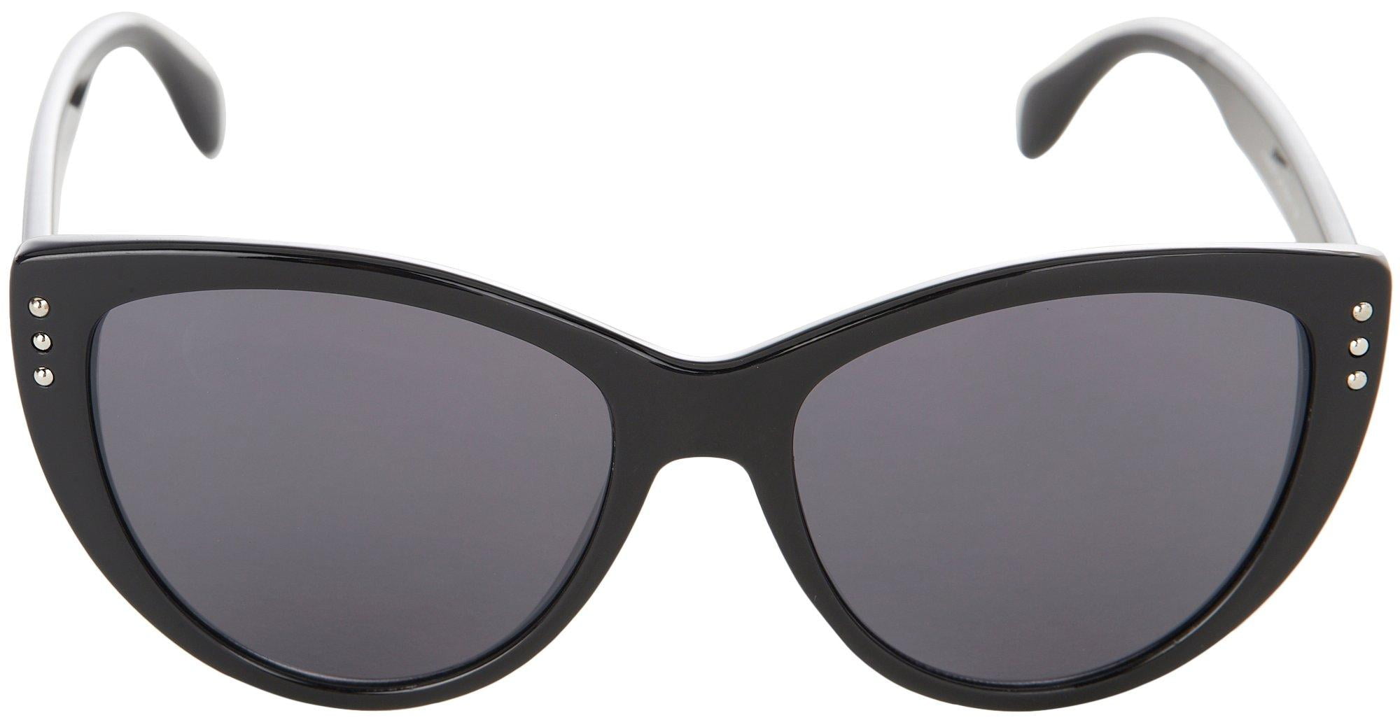 Martha Stewart Women's MS117 Glamorous UVA and UVB Protective Cat Eye Fashion Sunglasses, 55mm