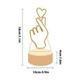 thumbnail image 3 of Valentines Day Gift Led Usb Display Lamp Acrylic Night LED Lamp Warm White, 3 of 5