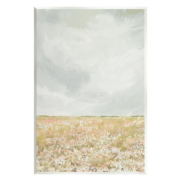 Stupell Industries Cloudy Abstract Meadow Landscape Painting Unframed Art Print Wall Art, 10 x 15