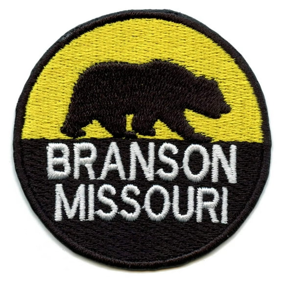Branson Missouri Patch Bear Logo Embroidered Iron On