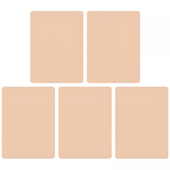 FACEGA Tattoo Skin Practice Set, 5 Sheets of 8X6 Inch Double-Sided Silicone Practice Skin for Tattoo Artists and Beginners