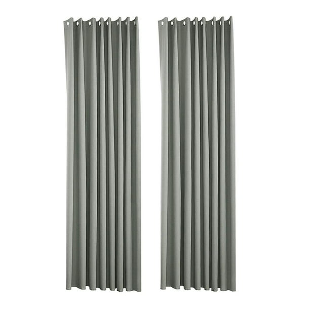 2 cortinas para exteriores, impermeables y resistentes al moho. Gris