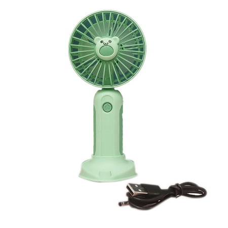

Mini Handheld Fan USB Desk Fan Small Personal Portable Desk Fan for Travel Office Outdoors Green