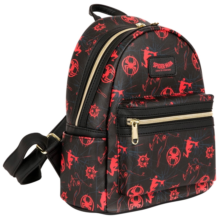 Spider-Man Across The Spider-Verse Web Mini Backpack, Black  display picture 1