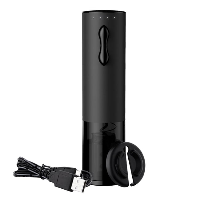 Naiovety Abrebotellas eléctrico recargable de 500 mah con cortador de papel de aluminio Abridor de corcho automático sin esfuerzo Sacacorchos eléctrico Barra de herramientas Naiovety HA013619-00