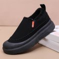 thumbnail image 5 of Women's Warm Platform Cotton Shoes Comfortable Plush Slip On Sneakers Fleece Lined Non Slip Short Chelsea Boots Black Size 6.5, 5 of 8