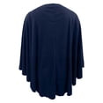 thumbnail image 5 of BUWTTED Women's Elegant Shawl Wraps Soft Open Front Poncho Sweater for Spring Fall Winter Navy One Size, 5 of 5