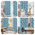 thumbnail image 5 of Monster Cartoon Truck Blue Pattern Blackout Curtains,Triple Weaved Fabric,Thermal Insulated,Room Darkening,Grommet Top,2 Panels,52x108in(132x274cm), 5 of 6