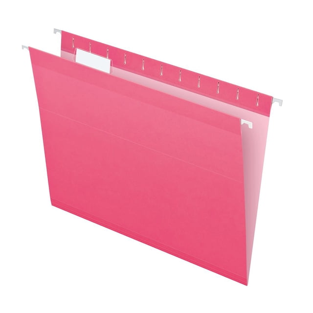 Folder Colgante, Pendaflex, Tamaño Carta, Color Rosa, 4152 1/5 , c/25pz