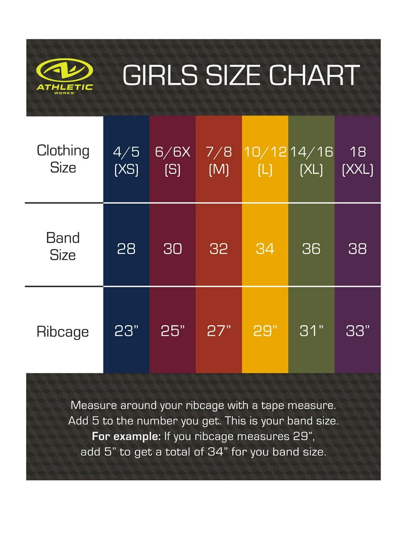 Lot De 2 Soutiens-gorge Sport Fille Athletic Works - Taille 32 - Imprimé Multicolore - Neufs Sans étiquettes