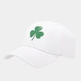 thumbnail image 4 of GDREDA Womens Baseball Cap Three Leaves Pattern Baseball Cap Tongue Outdoor Sun Hat，White, 4 of 4