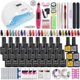 thumbnail image 4 of Juego de manicura profesional, kit de cortaúñas, esmalte de uñas de Gel con lámpara UV, esmalte de barniz semipermanente, taladro de uñas, herramientas, 4 of 4