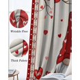 thumbnail image 6 of Valentine's Day Blackout Curtains for Bedroom 45 Inch Length 2 Panels Set, Red Gnomes Love Balloon Rose Trees Thermal Insulated Energy Saving Window Treatment Curtains Blackout Drapes 52"x45", 6 of 8