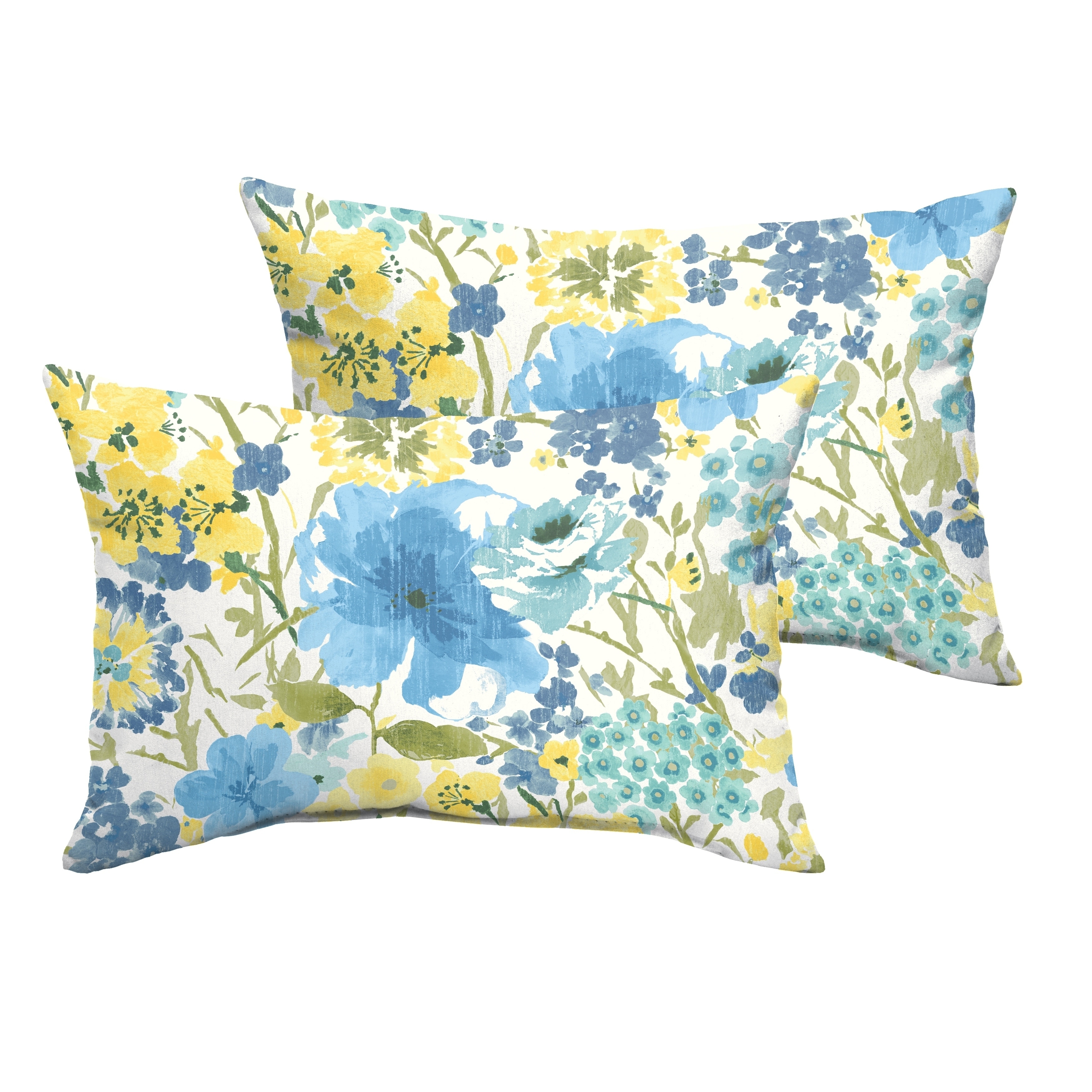 Humble and Haute Humble + Haute Indoor/ Outdoor Blue/ Yellow Floral