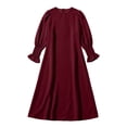 thumbnail image 3 of Tiijoy Big Girls Long Puff Sleeve Maxi Dress Kids Casual Round Neck Dress, Sizes 9-10, 3 of 3