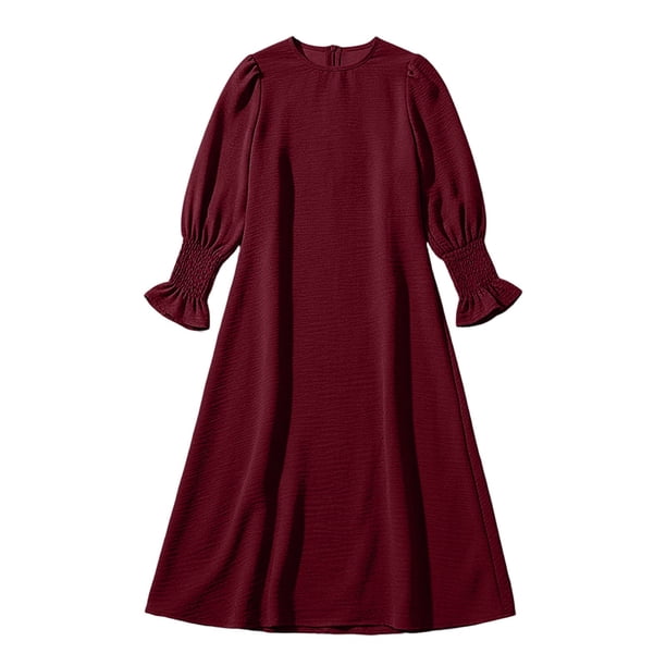 walmart long sleeve dresses Fnooota Party for Women, V Neck Casual Spring Fall Maxi Dresses Beige Size L, Women's, Size: Large vacation dress combining fashion and functionality in one chic outfit Fesfesfes Long Sleeve Dresses for