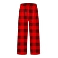 thumbnail image 4 of NOLDARES Pajamas for Women Plaid Pajama Pants Comfy Fleece Christmas Pajama Pants Trousers Cotton Pjs Bottom 2024(Z6- Red,XL), 4 of 5
