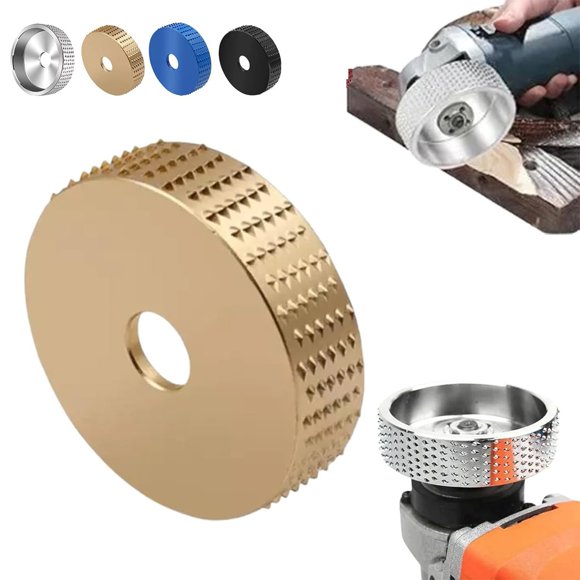 Carbide Tipped Wood Carving Disc for Angle Grinders Efficient Wood Grinding Shaping Wheel with 16mm Bore Design