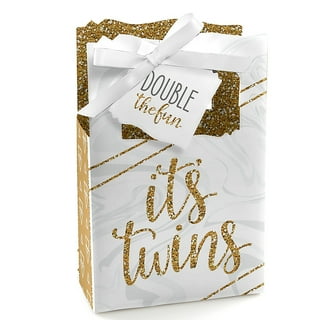 Twin baby best sale shower favor ideas