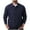 Navy, variant on WREESH Men's Textured Weave Shirt Jacket Short Sleeve Casual Button-Down Overshirt, Breathable Open Front Design