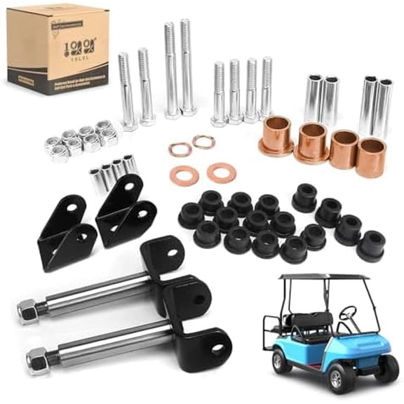 Deluxe Golf Cart Front King Pin Repair Kit for Club Car DS Gas & Electric Models 1993-UP Kingpin Spindle Bushing Kits$$Sport & Recreation Other