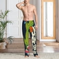thumbnail image 6 of Lsque Dinosaur Basketball Player Print Men's Pajama Pants, Lounge Pant - Comfortable Home Wear,Elastic Waistband, Stylish Design-Medium, 6 of 9