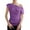 Purple, variant on Vetement Femme ete 2025 Women's One Shoulder Glitter Sequins Shirts Top Concert Disco Party Tee Casual Women Summer Women Shirt S Tops Short Sleeve T Shirt Summer Spandex Long Sleeve Workout M