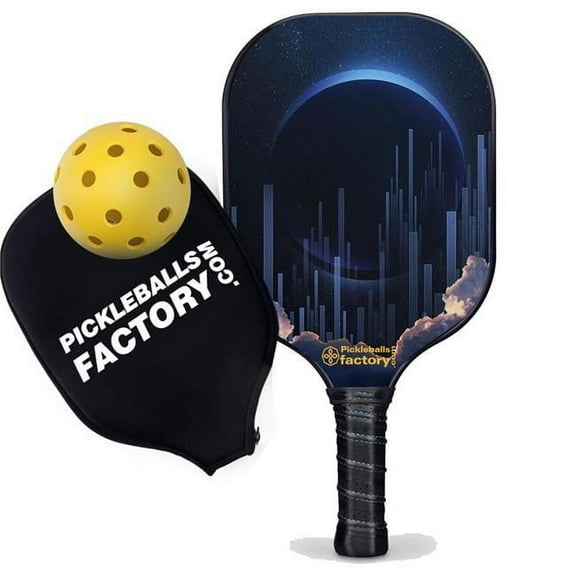 Pickleball Factory PB00030-8-G Pickleball Paddles - Lunar Eclipse Graphite Pickleball Paddles Equipment, Pro Pickleball Players Best Pickleball Balls 2022, Glassfiber Graphite