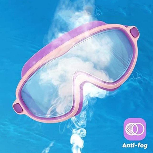 Gafas de natación para niños para niños y niñas de alta definición impermeable y un (y combinación) Pink Pink