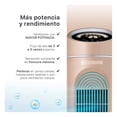 thumbnail image 3 of Ventilador de Torre 128 cm ESQUIMAL con Ionizador, Purificador de Aire con caja de Aromas, Panel Táctil LED, Oscilación 90°, Temporizador 7.5 h, Color Cobre., 3 of 7