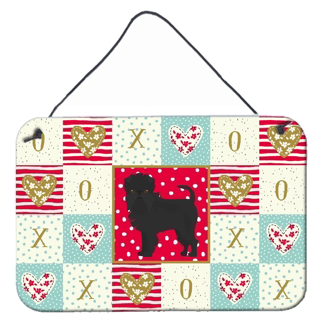 Carolines Treasures CK5807DS812 Affenpinscher 2 Love Wall or Door Hanging Prints 8x12 multicolor